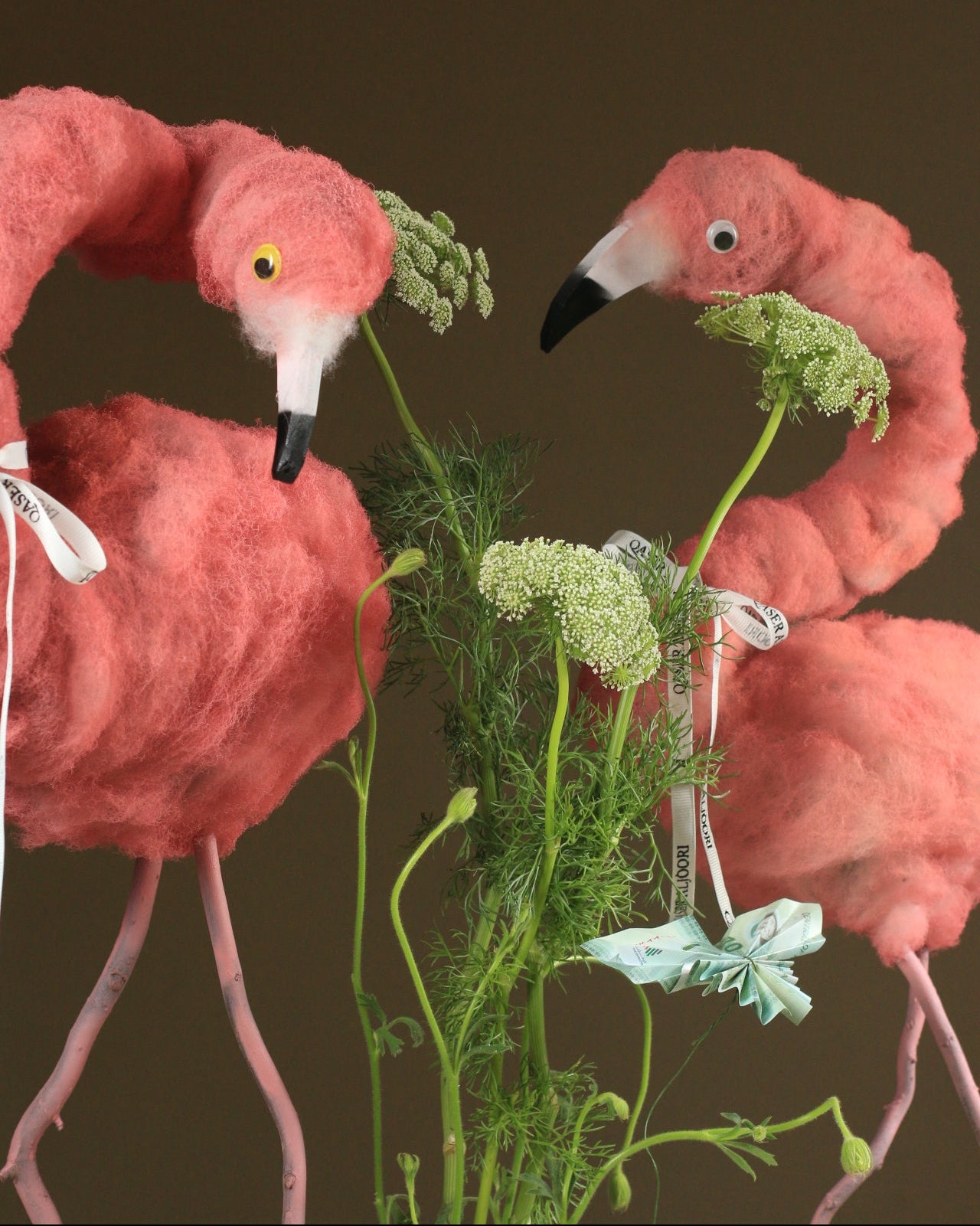 Luxury Flamingo Duo